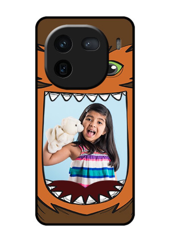iQOO 12 5G Custom Glass Phone Case - Owl Monster Back Case Design