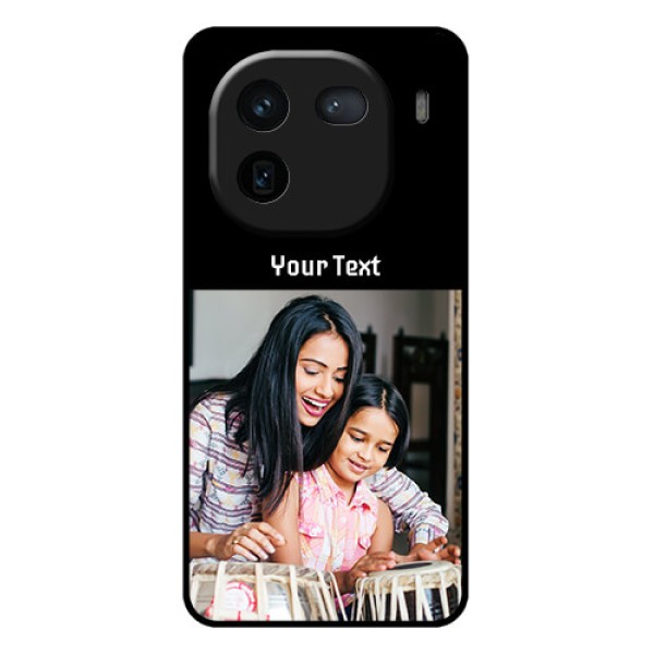 iQOO 12 5G Custom Glass Phone Case - Photo With Name Design