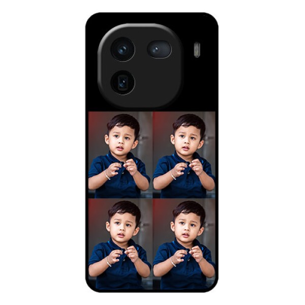 iQOO 12 5G Custom Glass Phone Case - 4 Image Holder Design