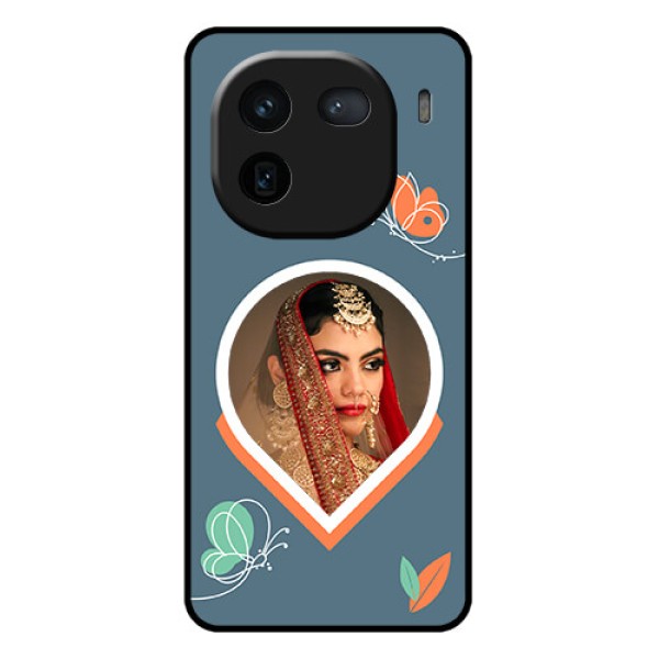 iQOO 12 5G Custom Glass Phone Case - Droplet Butterflies Design
