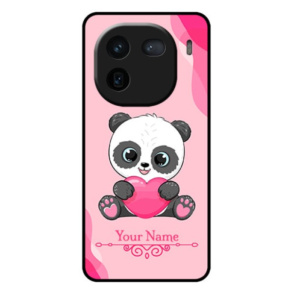 iQOO 12 5G Custom Glass Phone Case - Cute Panda Design
