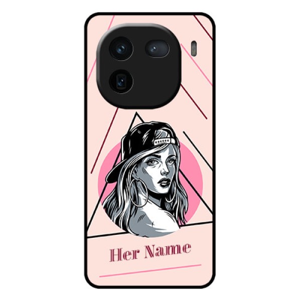 iQOO 12 5G Custom Glass Phone Case - Rockstar Girl Design