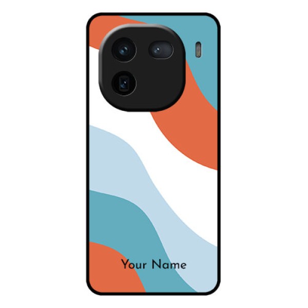 iQOO 12 5G Custom Glass Phone Case - Coloured Waves Design