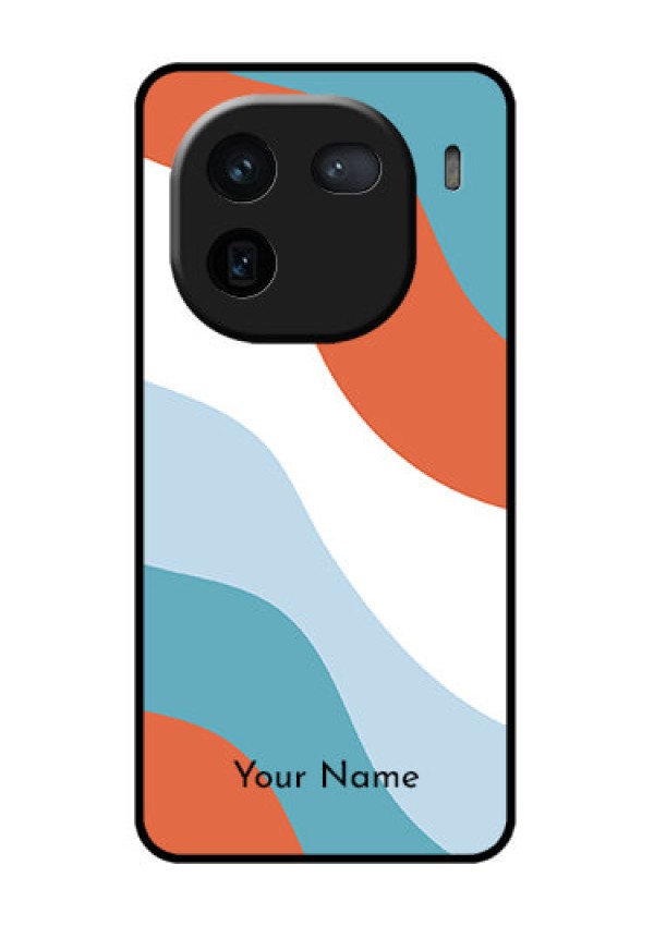 iQOO 12 5G Custom Glass Phone Case - Coloured Waves Design