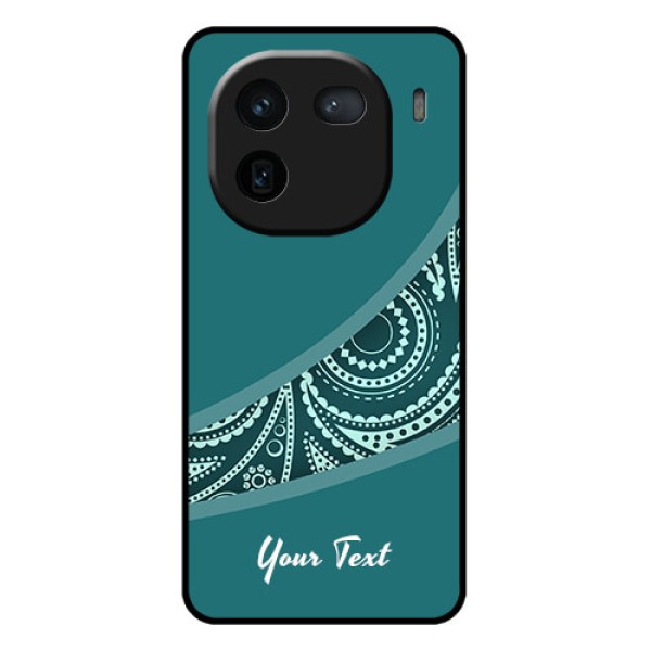 iQOO 12 5G Custom Glass Phone Case - Semi Visible Floral Design