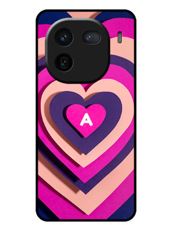 Custom iQOO 12 5G Custom Glass Phone Case - Cute Heart Pattern Design