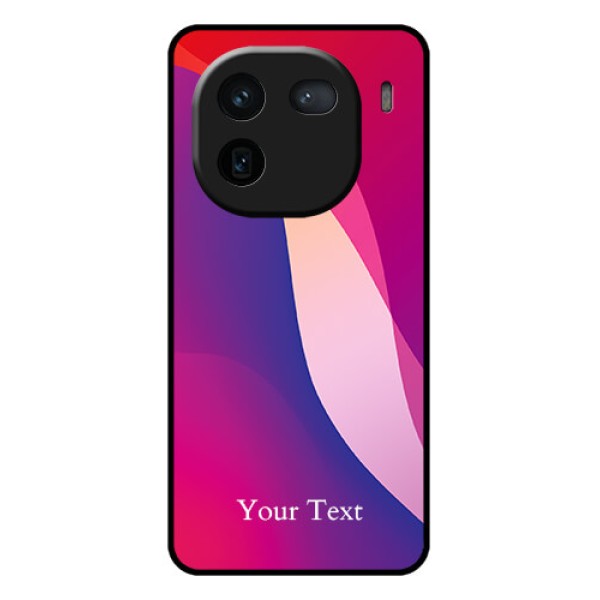 iQOO 12 5G Custom Glass Phone Case - Digital Abstract Overlap Design