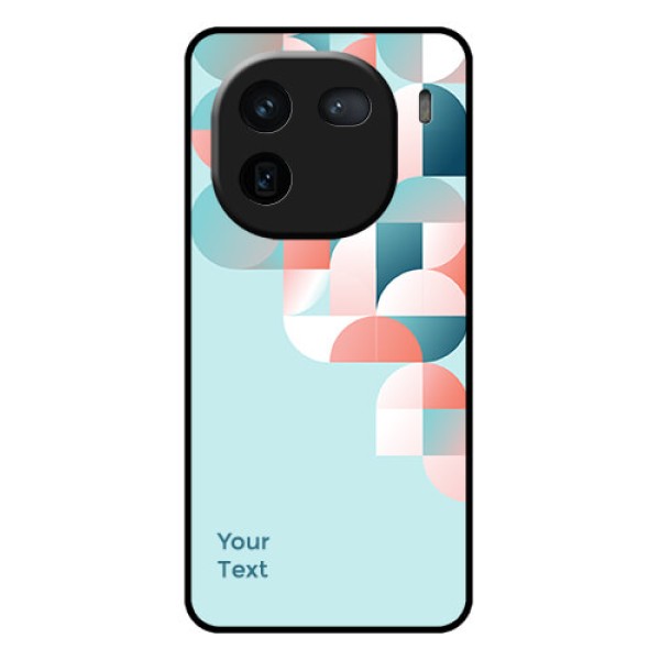 iQOO 12 5G Custom Glass Phone Case - Stylish Semi - Circle Pattern Design iQOO 12 5G Custom Glass Phone Case - Stylish Semi - Circle Pattern Design