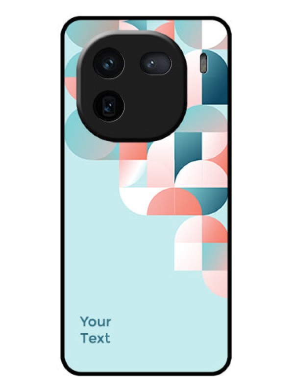 Custom iQOO 12 5G Custom Glass Phone Case - Stylish Semi - Circle Pattern Design