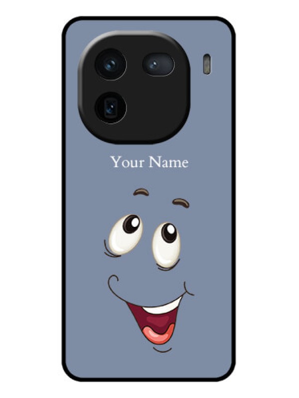 Custom iQOO 12 5G Custom Glass Phone Case - Laughing Cartoon Face Design