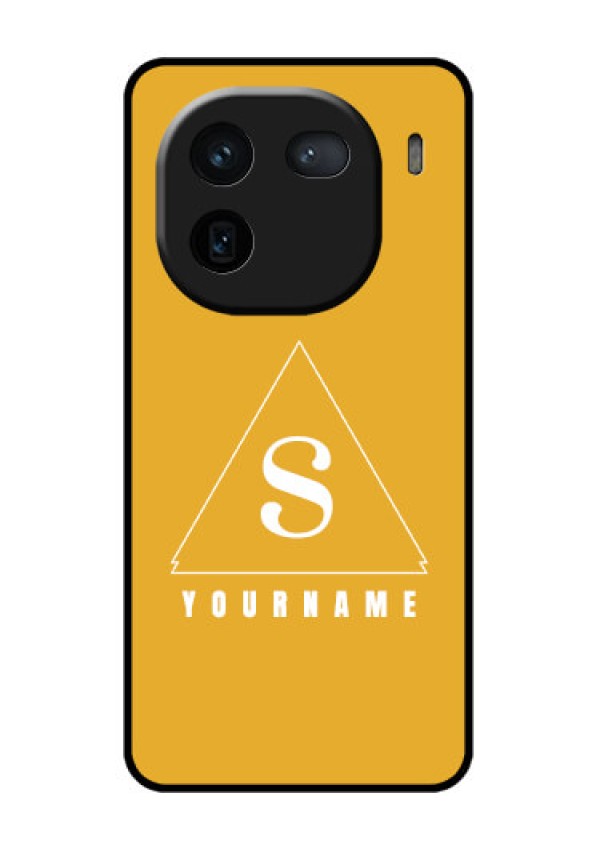 iQOO 12 5G Custom Glass Phone Case - Simple Triangle Design