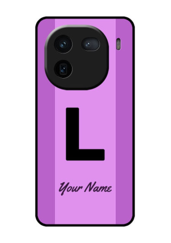 iQOO 12 5G Custom Glass Phone Case - Tricolor Custom Text Design