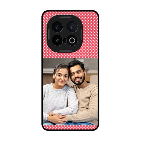 iQOO 13 5G Custom Glass Phone CaseWhite Dotted Design