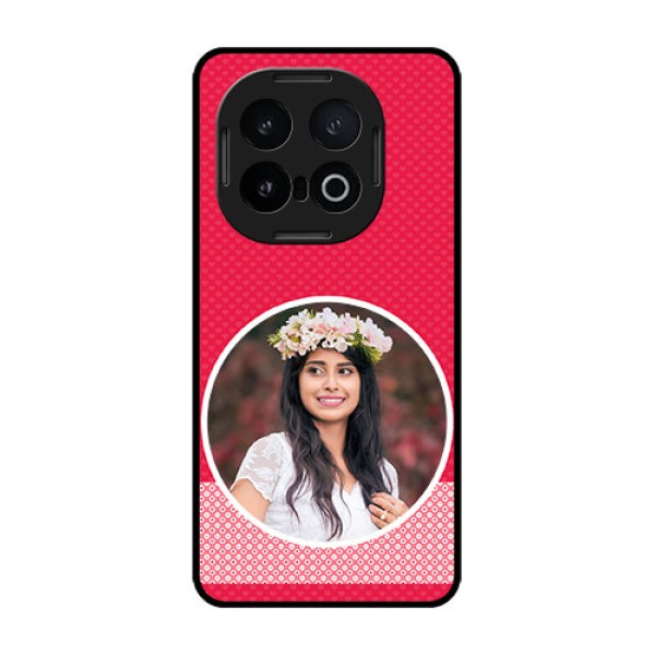 iQOO 13 5G Custom Glass Phone CasePink Color Pattern Design