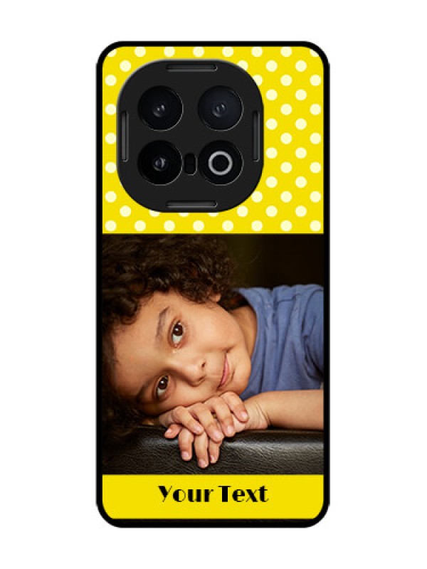 Custom iQOO 13 5G Custom Glass Phone CaseBright Yellow Case Design