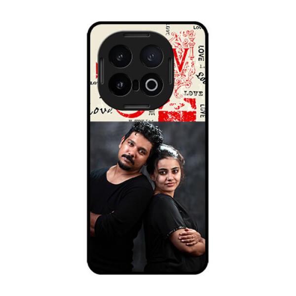 iQOO 13 5G Custom Glass Phone CaseTrendy Love Design Case