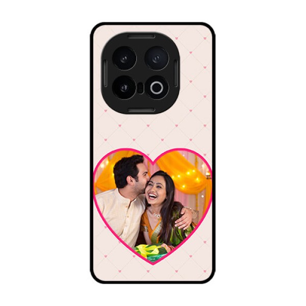 iQOO 13 5G Custom Glass Phone CaseHeart Shape Design