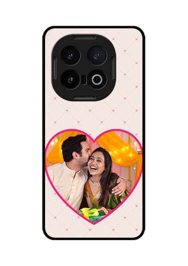 iQOO 13 5G Custom Glass Phone CaseHeart Shape Design
