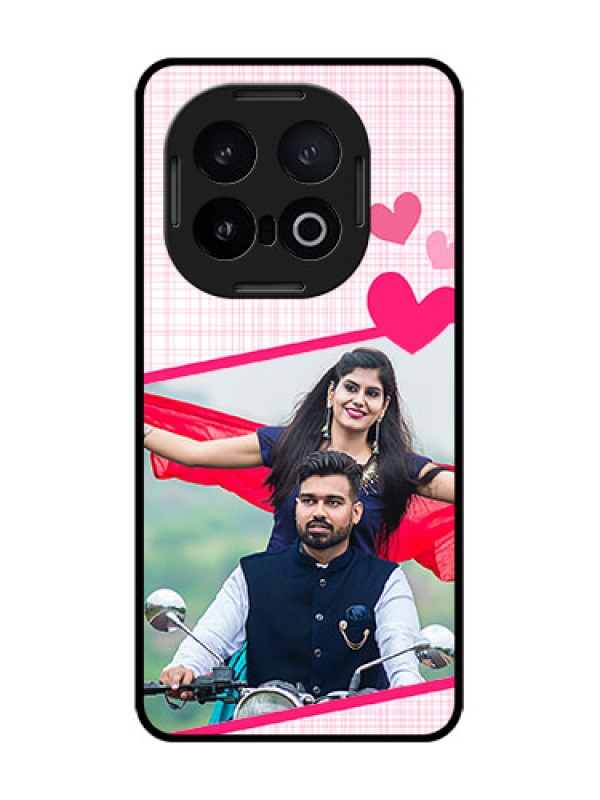 Custom iQOO 13 5G Custom Glass Phone CaseLove Shape Heart Design