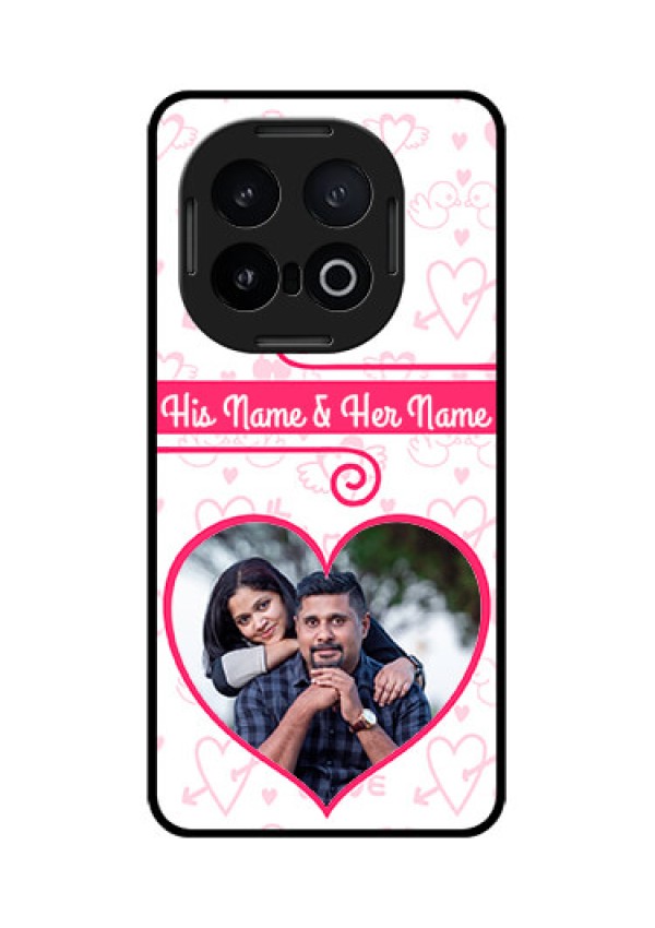 iQOO 13 5G Custom Glass Phone CaseHeart Shape Love Design
