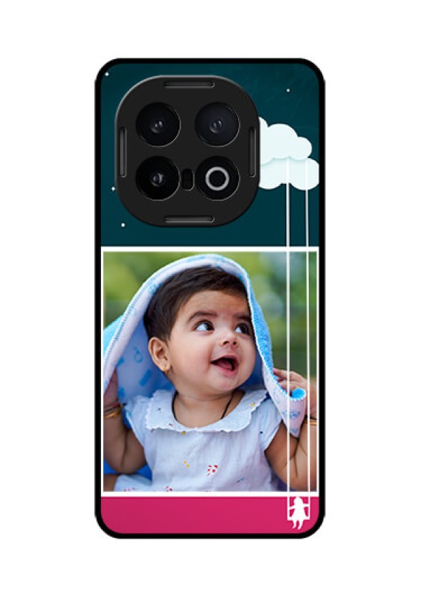 iQOO 13 5G Custom Glass Phone CaseCute Girl With Cloud Design