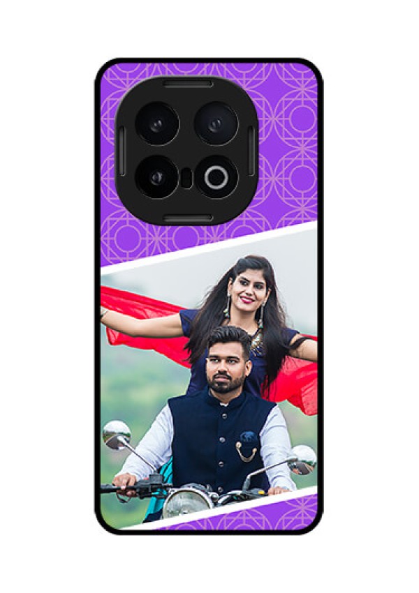 iQOO 13 5G Custom Glass Phone CaseViolet Color Pattern Design