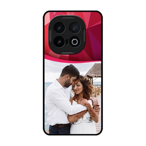 iQOO 13 5G Custom Glass Phone CaseRed Abstract Design