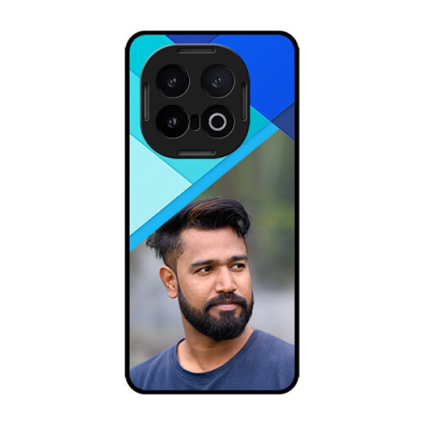 iQOO 13 5G Custom Glass Phone CaseBlue Pattern Design