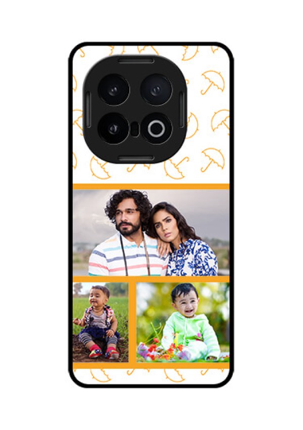 iQOO 13 5G Custom Glass Phone CaseYellow Pattern Design