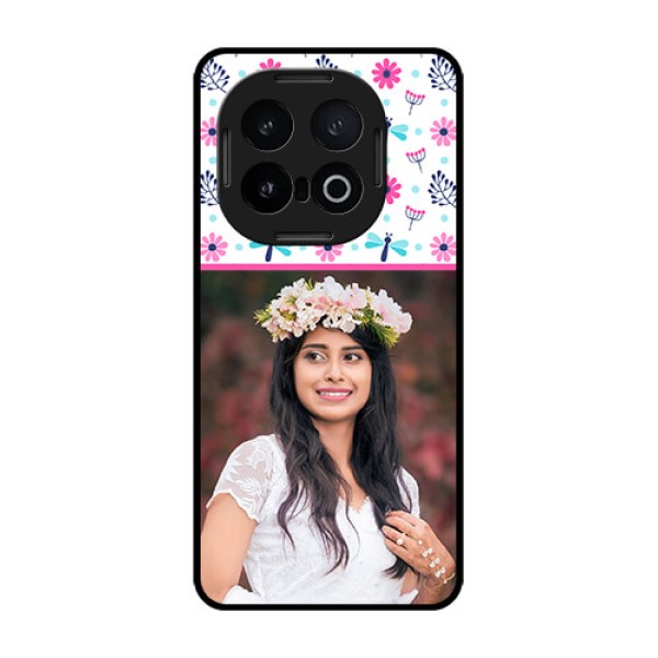 iQOO 13 5G Custom Glass Phone CaseColorful Flower Design
