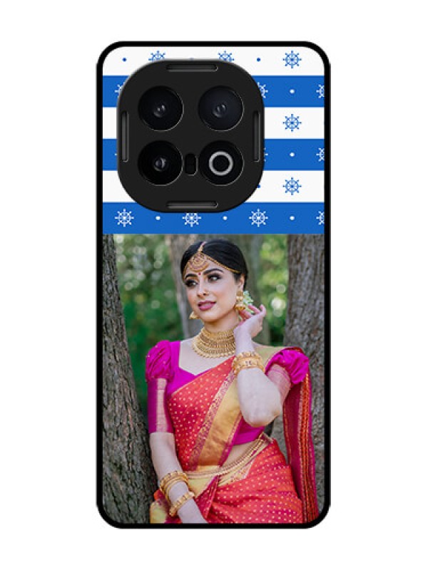 Custom iQOO 13 5G Custom Glass Phone CaseSnow Pattern Design