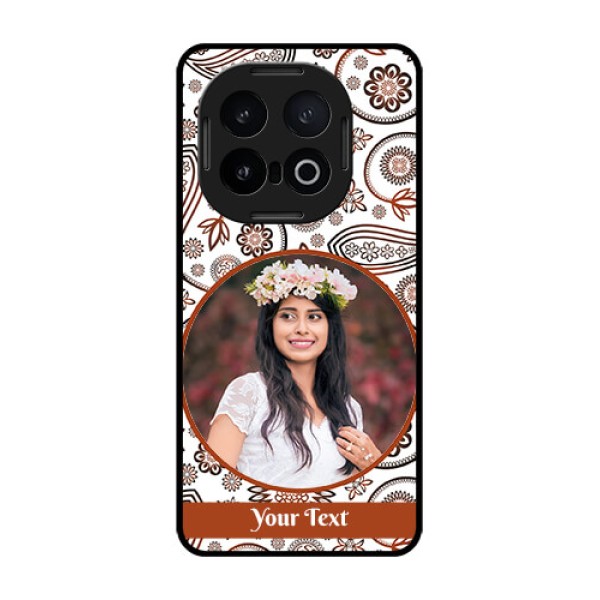 iQOO 13 5G Custom Glass Phone CaseAbstract Flower Design