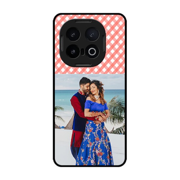 iQOO 13 5G Custom Glass Phone CasePink Pattern Design