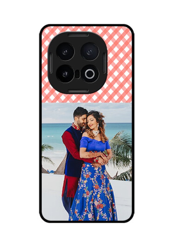 iQOO 13 5G Custom Glass Phone CasePink Pattern Design
