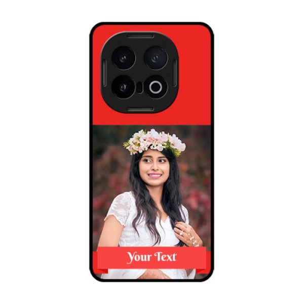 iQOO 13 5G Custom Glass Phone CaseSimple Red Color Design iQOO 13 5G Custom Glass Phone CaseSimple Red Color Design