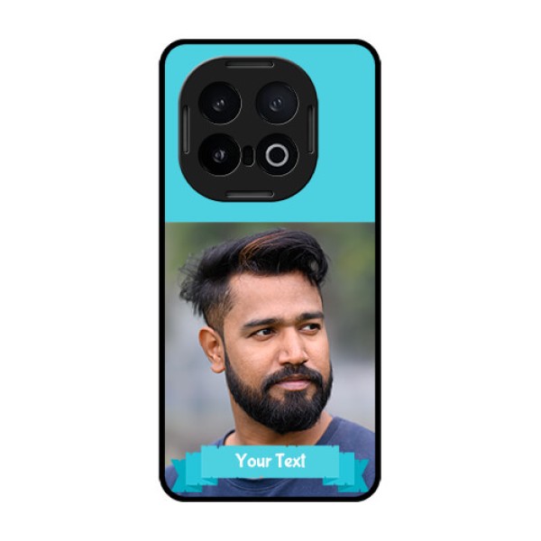 iQOO 13 5G Custom Glass Phone CaseBlue Color Design
