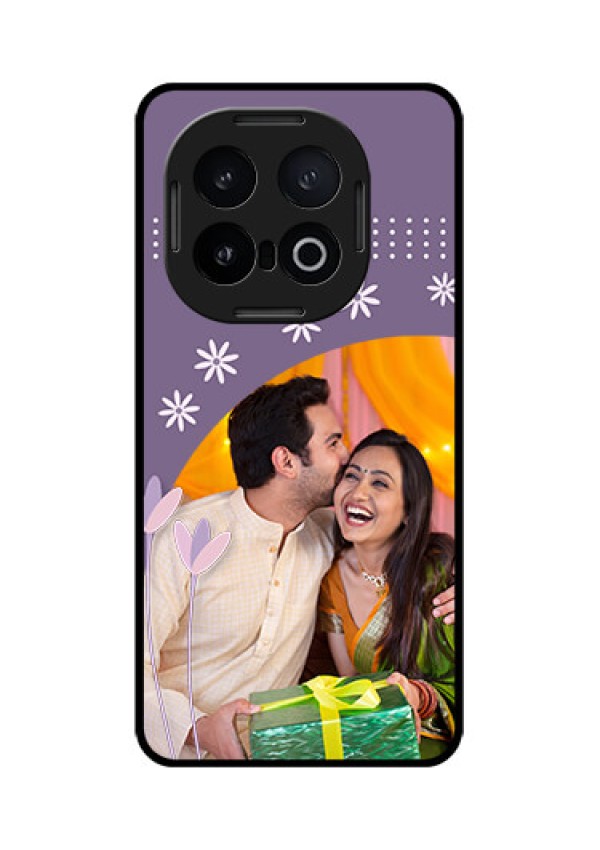iQOO 13 5G Custom Glass Phone CaseLavender Flowers Design