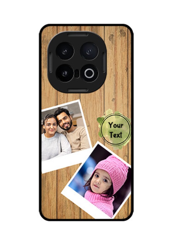 iQOO 13 5G Custom Glass Phone CaseWooden Texture Design