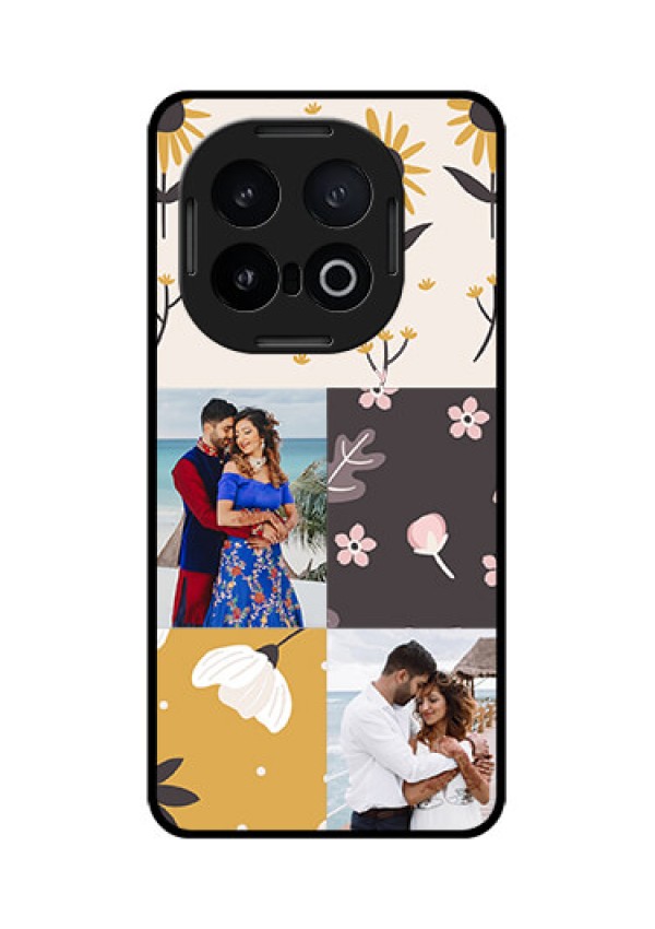 iQOO 13 5G Custom Glass Phone Case3 Images With Floral Design