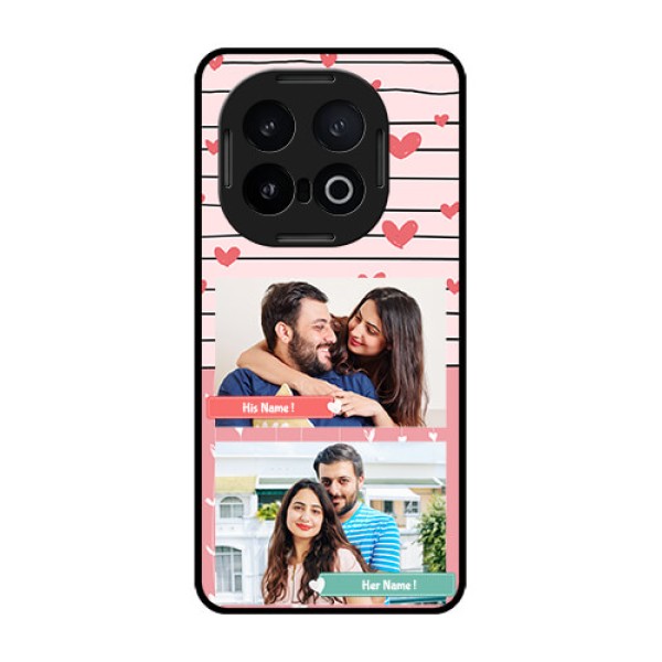 iQOO 13 5G Custom Glass Phone CasePhoto With Heart Design
