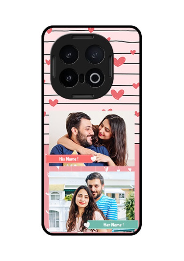 iQOO 13 5G Custom Glass Phone CasePhoto With Heart Design