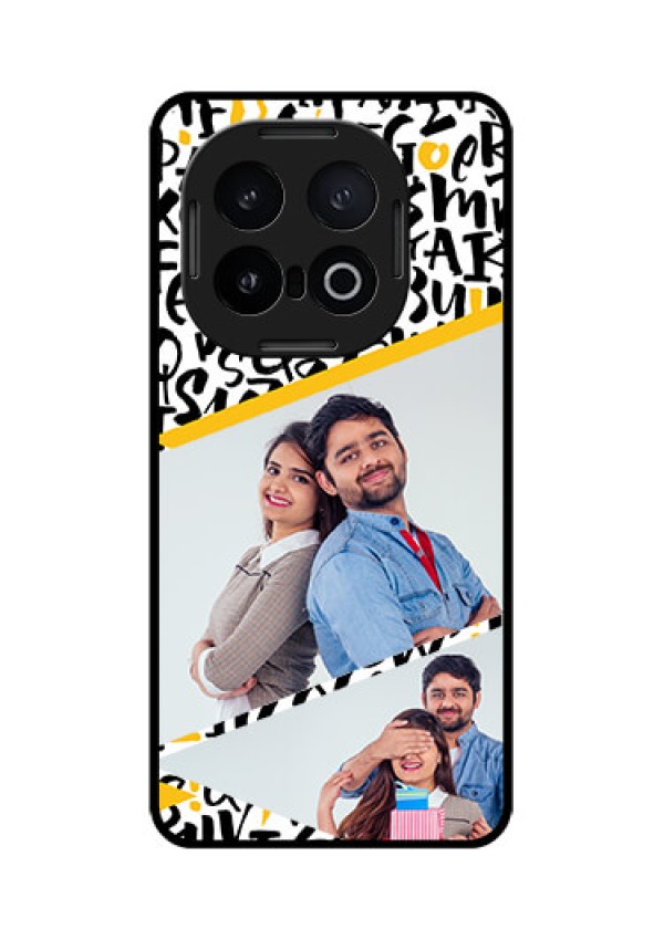 iQOO 13 5G Custom Glass Phone CaseLetters Pattern Design