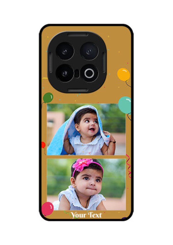 iQOO 13 5G Custom Glass Phone CaseImage Holder With Birthday Celebrations Design