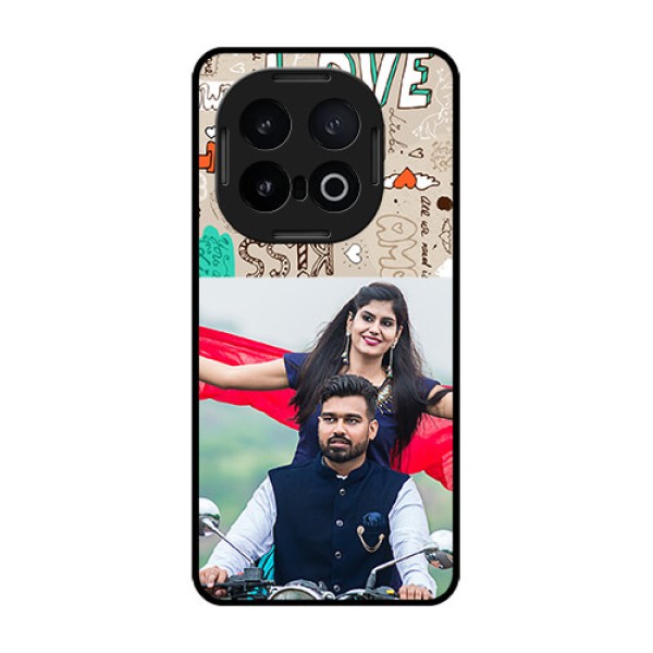 iQOO 13 5G Custom Glass Phone CaseLove Doodle Pattern
