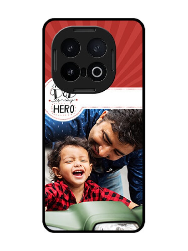 Custom iQOO 13 5G Custom Glass Phone CaseMy Dad Hero Design