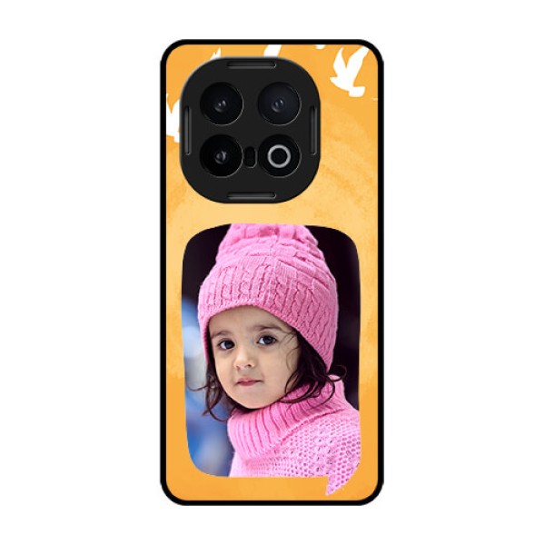 iQOO 13 5G Custom Glass Phone CaseWater Color Design With Bird Icons