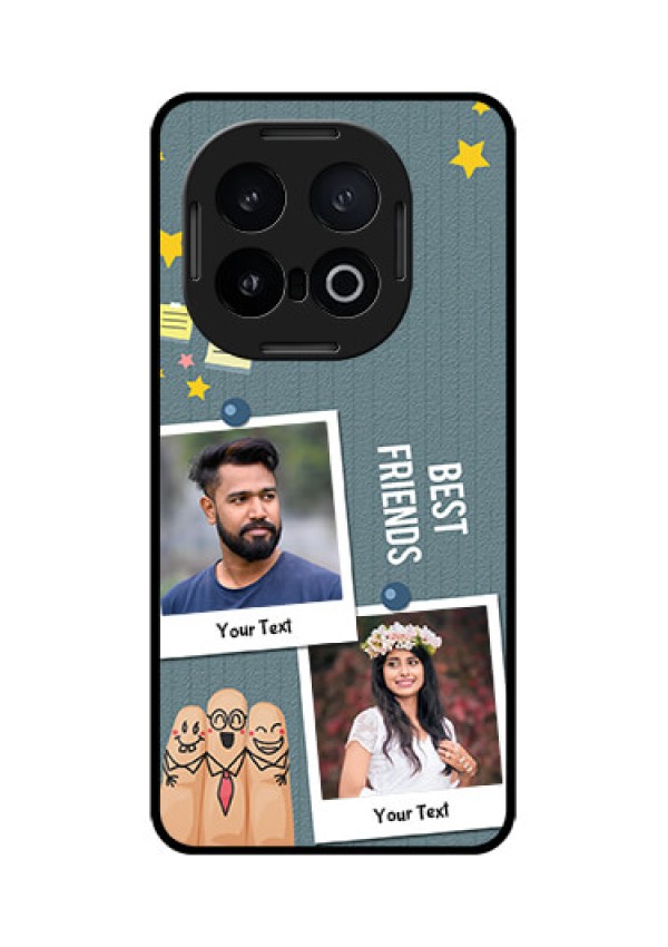 iQOO 13 5G Custom Glass Phone CaseSticky Frames And Friendship Design