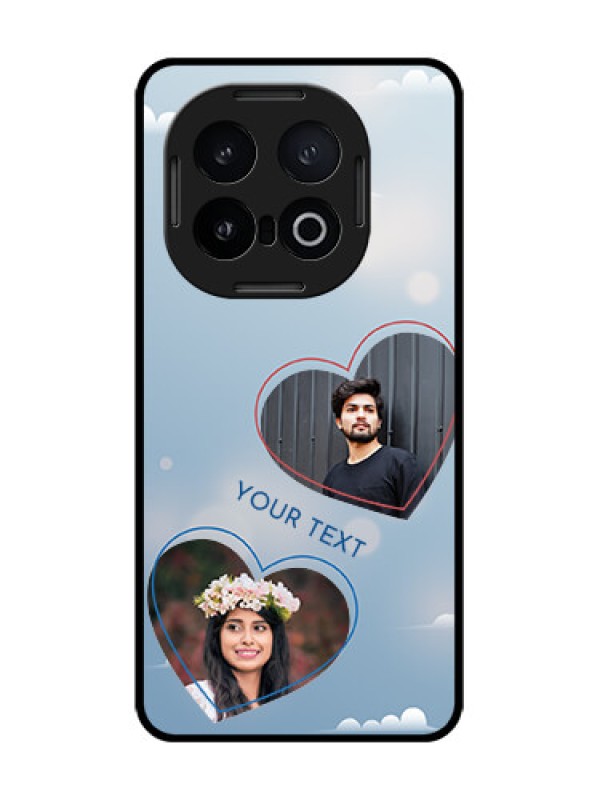 Custom iQOO 13 5G Custom Glass Phone CaseBlue Color Couple Design