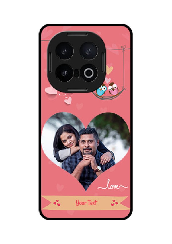 iQOO 13 5G Custom Glass Phone CasePeach Color Love Design