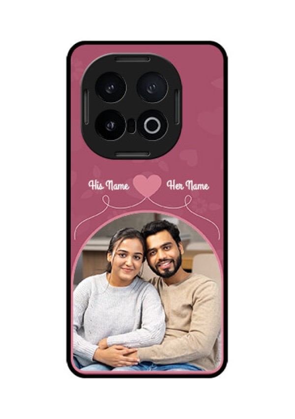 iQOO 13 5G Custom Glass Phone CaseLove Floral Design